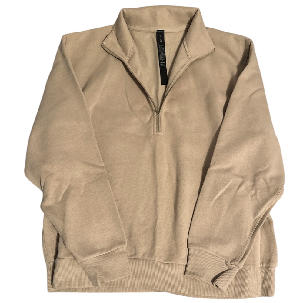 lululemon athletica Men's Beige Zip-Up Sweater